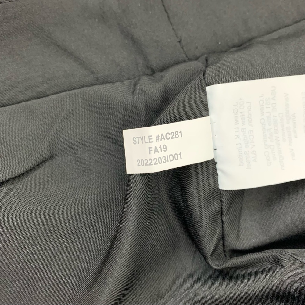 J. Crew Factory Pencil Skirt Wool Blend Houndstooth Gray Black Check Women’s 2 - Picture 10 of 11